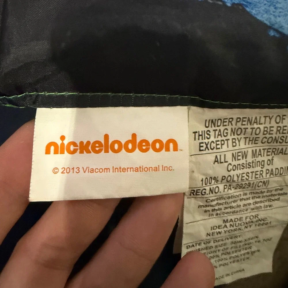 Nickelodeon TMNT Kids Sleeping Bag‎ 30x54 Blue Green Ninja Turtles Slumber Party